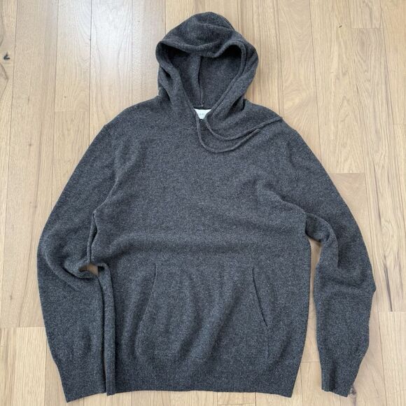 Everlane Sweaters - Everlane 100% Cashmere Hoodie Hooded Long Sleeve Sweater Heather Gray L Large